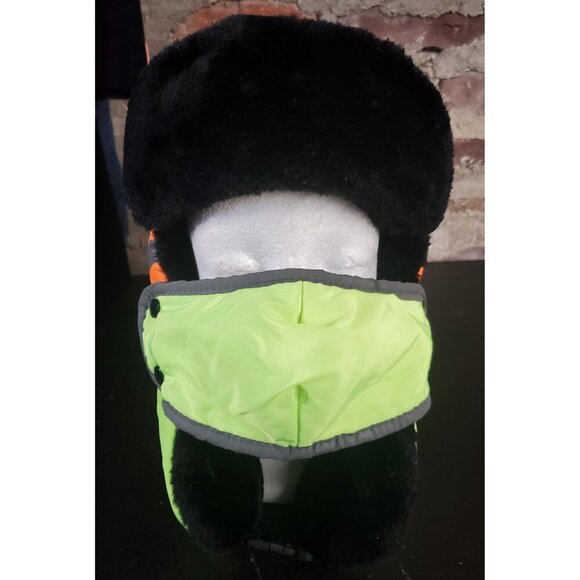 Winter Trapper Hat Russian Trooper Ear Flaps Hunting Face Mask High Visability - Picture 1 of 3